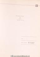 Mazak-Yamazaki-Mazak Rex Yamazaki, 24 & 30 Lathe, Operations & Parts List Manual Year (1969)-24-30-Rex-03